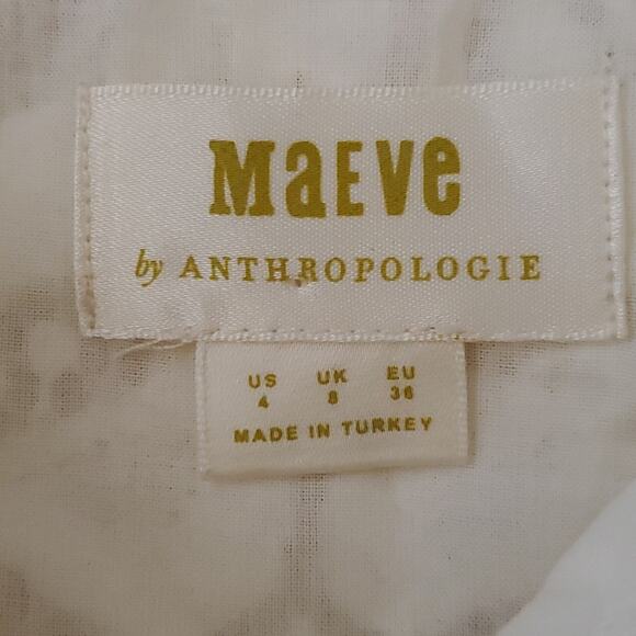 Maeve Slim Button-down sz 4 - Picture 4 of 5